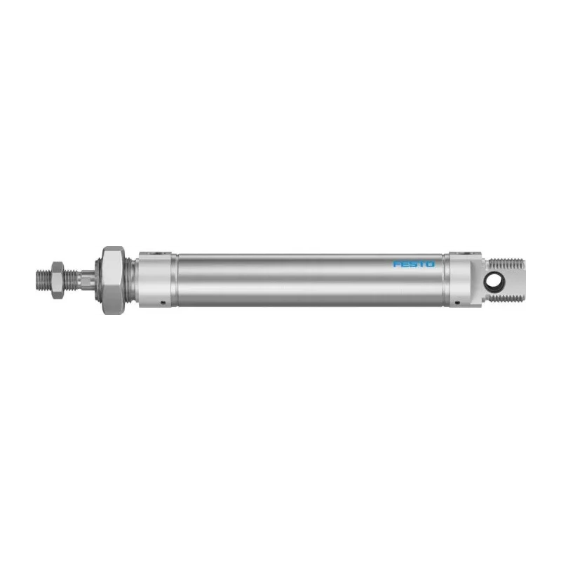 Festo 100 mm Double Acting Pneumatic Cylinder with Air Cushion, Direct Mount, DSNU-25-100-PPV-A