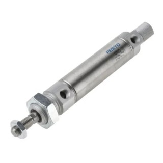 Festo Pneumatic Cylinder 25 mm Bore 50 mm Stroke Adjustable Pneumatic Cushioning Double-Acting DSNU-25-50-PPV-A