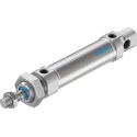 Festo Pneumatic Cylinder 25 mm Bore 50 mm Stroke Adjustable Pneumatic Cushioning Double-Acting DSNU-25-50-PPV-A