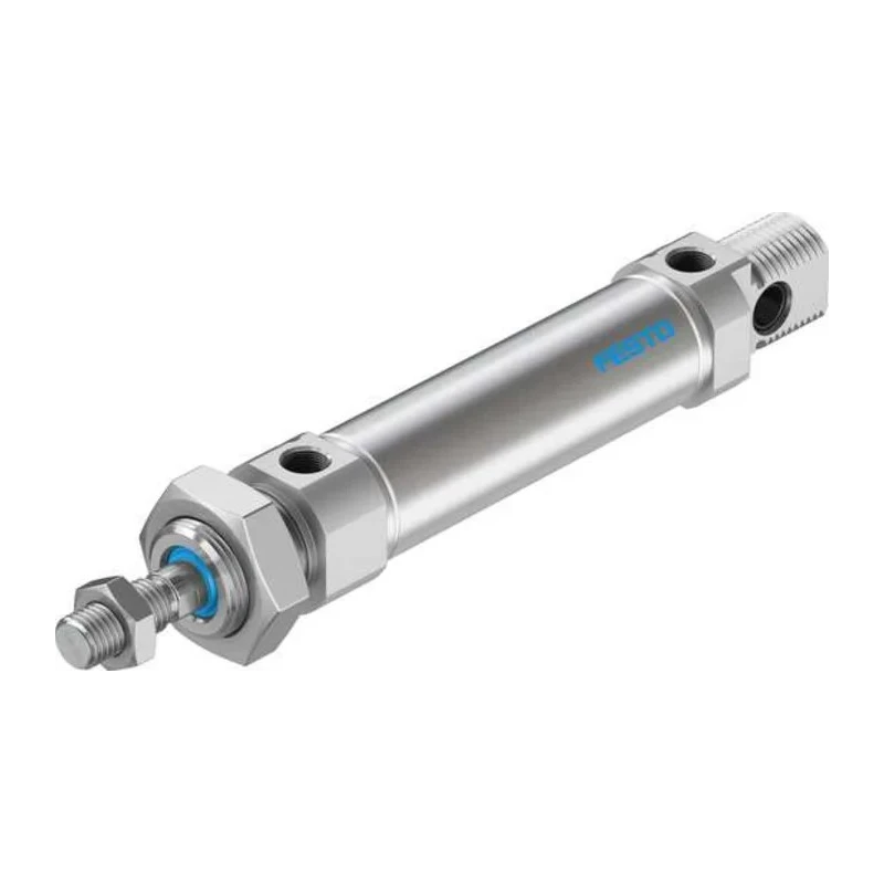 Festo Pneumatic Cylinder 25 mm Bore 50 mm Stroke Adjustable Pneumatic Cushioning Double-Acting DSNU-25-50-PPV-A