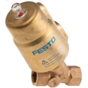 Festo Pneumatic Actuated Angle Seat Valve 16 bar 1/2 in Threaded VZXF-L-M22C-M-B-G12-120-H3B1-50-16