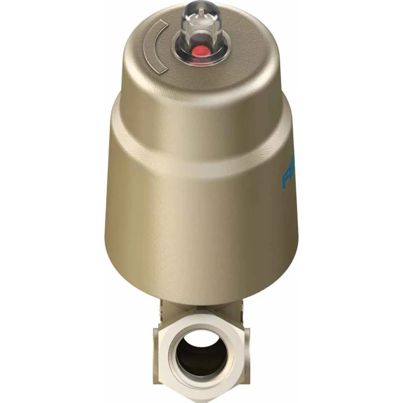 Festo Pneumatic Actuated Angle Seat Valve 16 bar 1/2 in Threaded VZXF-L-M22C-M-B-G12-120-H3B1-50-16