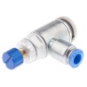 Festo Flow Controller Exhaust Valve GRLA-1/4-QS-6-RS-D Wrought Aluminium Alloy Body 0.2-10 Bar Operating Pressure Germany