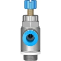 Festo Flow Controller Exhaust Valve GRLA-1/4-QS-6-RS-D Wrought Aluminium Alloy Body 0.2-10 Bar Operating Pressure Germany