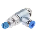 Festo GRLA Series Flow Controller Exhaust Valve, Threaded Outlet, Adjustable Flow, 1 bar Max Pressure GRLA-1/8-QS-4-RS-D