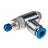 Festo GRLA Series Flow Controller Exhaust Valve, 197581, Inlet Female, Outlet Male Threaded GRLA-1/8-QS-6-RS-D