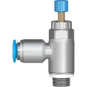 Festo GRLA Series Flow Controller Exhaust Valve, 197581, Inlet Female, Outlet Male Threaded GRLA-1/8-QS-6-RS-D