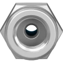 Festo Pneumatic Fitting 4mm Push-in Female G1/8 Threaded-to-Tube Nickel-Plated Brass QSF-1/8-4-B