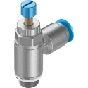 Festo GRLA Series Flow Controller Exhaust Valve, 197581, Inlet Female, Outlet Male Threaded GRLA-1/8-QS-6-RS-D