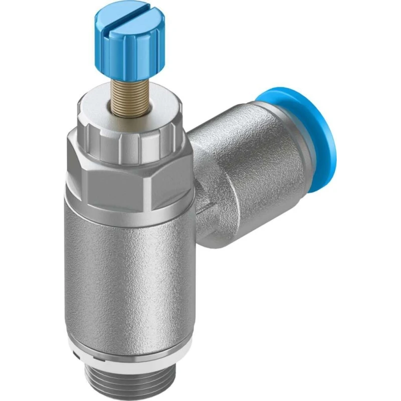 Festo GRLA Series Flow Controller Exhaust Valve, 197581, Inlet Female, Outlet Male Threaded GRLA-1/8-QS-6-RS-D