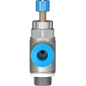 Festo GRLA Series Flow Controller Exhaust Valve, 197581, Inlet Female, Outlet Male Threaded GRLA-1/8-QS-6-RS-D
