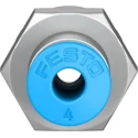 Festo Pneumatic Fitting 4mm Push-in Female G1/8 Threaded-to-Tube Nickel-Plated Brass QSF-1/8-4-B