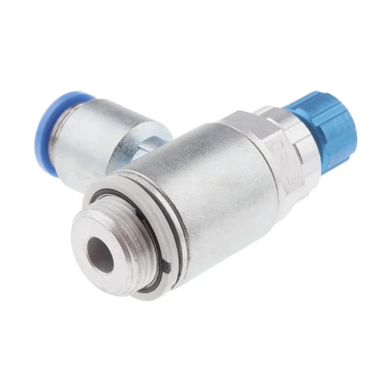 Festo Pneumatic Flow Controller Exhaust Valve GRLA Series, Threaded 1 Bar Max Pressure GRLA-3/8-QS-10-RS-D