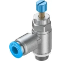 Festo GRLA Series Flow Controller Exhaust Valve, 197581, Inlet Female, Outlet Male Threaded GRLA-1/8-QS-6-RS-D