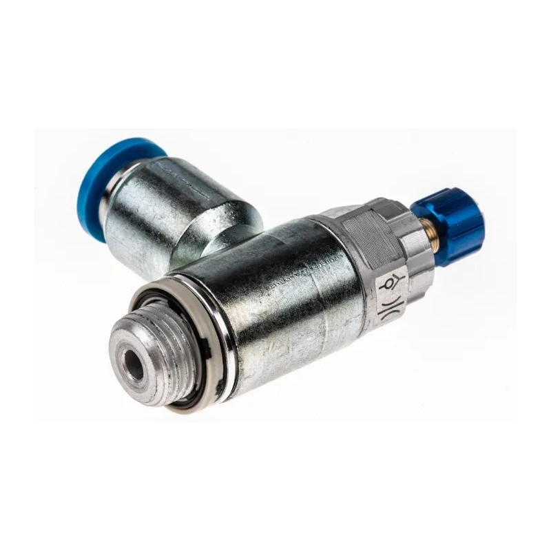 Festo GRLA Series Flow Controller Exhaust Valve, 197581, Inlet Female, Outlet Male Threaded GRLA-1/8-QS-6-RS-D