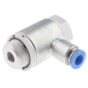 Festo One-Way Flow Controller Exhaust Valve Brass Anodised Aluminium Alloy ISO 1179-1 ISO 228-1 Threaded GRLA-3/8-QS-6-D