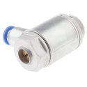 Festo One-Way Flow Controller Exhaust Valve Brass Anodised Aluminium Alloy ISO 1179-1 ISO 228-1 Threaded GRLA-3/8-QS-6-D
