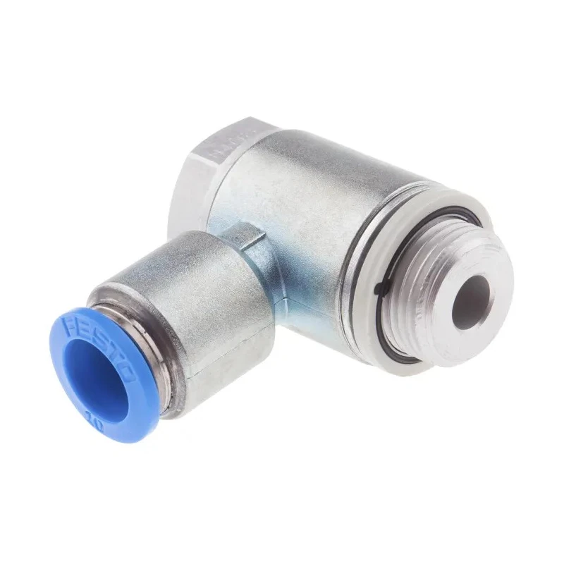 Festo Exhaust Valve Flow Controller GRLA Series Threaded Outlet 1 bar Max Operating Pressure GRLA-3/8-QS-10-D