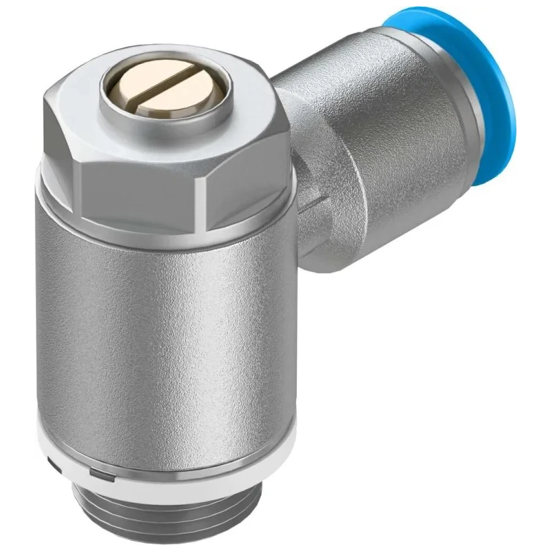 Festo Exhaust Valve Flow Controller GRLA Series Threaded Outlet 1 bar Max Operating Pressure GRLA-3/8-QS-10-D