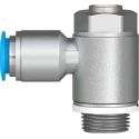Festo Exhaust Valve Flow Controller GRLA Series Threaded Outlet 1 bar Max Operating Pressure GRLA-3/8-QS-10-D