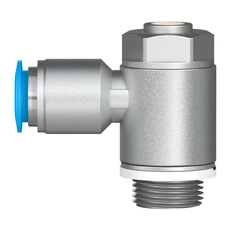 Festo Exhaust Valve Flow Controller GRLA Series Threaded Outlet 1 bar Max Operating Pressure GRLA-3/8-QS-10-D