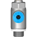 Festo GRLA Series Flow Controller Exhaust Valve Threaded ISO 1179-1 and ISO 228-1, 1 bar Pressure, -10°C to GRLA-1/8-QS-4-D