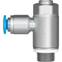 Festo GRLA Series Flow Controller Exhaust Valve Threaded ISO 1179-1 and ISO 228-1, 1 bar Pressure, -10°C to GRLA-1/8-QS-4-D