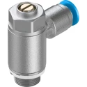 Festo GRLA Series Flow Controller Exhaust Valve Threaded ISO 1179-1 and ISO 228-1, 1 bar Pressure, -10°C to GRLA-1/8-QS-4-D