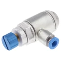Festo GRLA Series One-Way Flow Controller Exhaust Valve with Threaded Inlet Female and Outlet Male GRLA-3/8-QS-6-RS-D