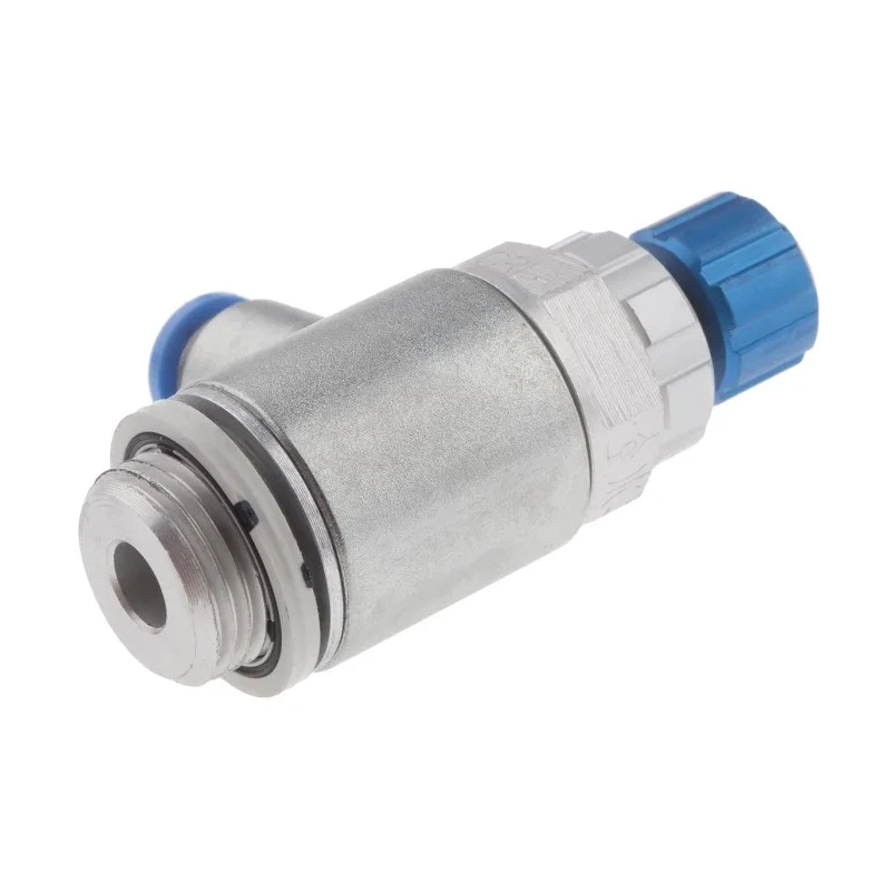 Festo GRLA Series One-Way Flow Controller Exhaust Valve with Threaded Inlet Female and Outlet Male GRLA-3/8-QS-6-RS-D