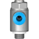Festo Exhaust Valve Flow Controller , Male Inlet ISO 1179-1 and ISO 228-1 Threaded, Max Pressure 10 bar GRLA-1/8-QS-6-MF-D