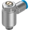 Festo Exhaust Valve Flow Controller , Male Inlet ISO 1179-1 and ISO 228-1 Threaded, Max Pressure 10 bar GRLA-1/8-QS-6-MF-D