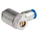 Festo Exhaust Valve Flow Controller , Male Inlet ISO 1179-1 and ISO 228-1 Threaded, Max Pressure 10 bar GRLA-1/8-QS-6-MF-D