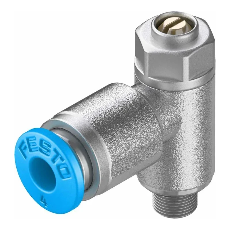 Festo GRLA Series Flow Controller Exhaust Valve 4mm Tube Inlet Port 5mm Outlet Thread GRLA-M5-QS-4-D