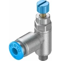 Festo Pneumatic Flow Controller Exhaust Valve GRLA Series, Threaded ISO 1179-1 and ISO 228-1, 1 bar Max GRLA-M5-QS-4-RS-D