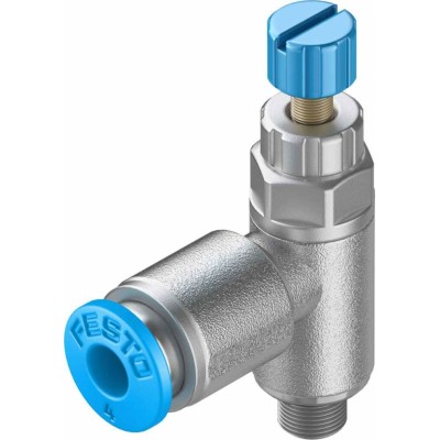 Festo Pneumatic Flow Controller Exhaust Valve GRLA Series, Threaded ISO 1179-1 and ISO 228-1, 1 bar Max GRLA-M5-QS-4-RS-D