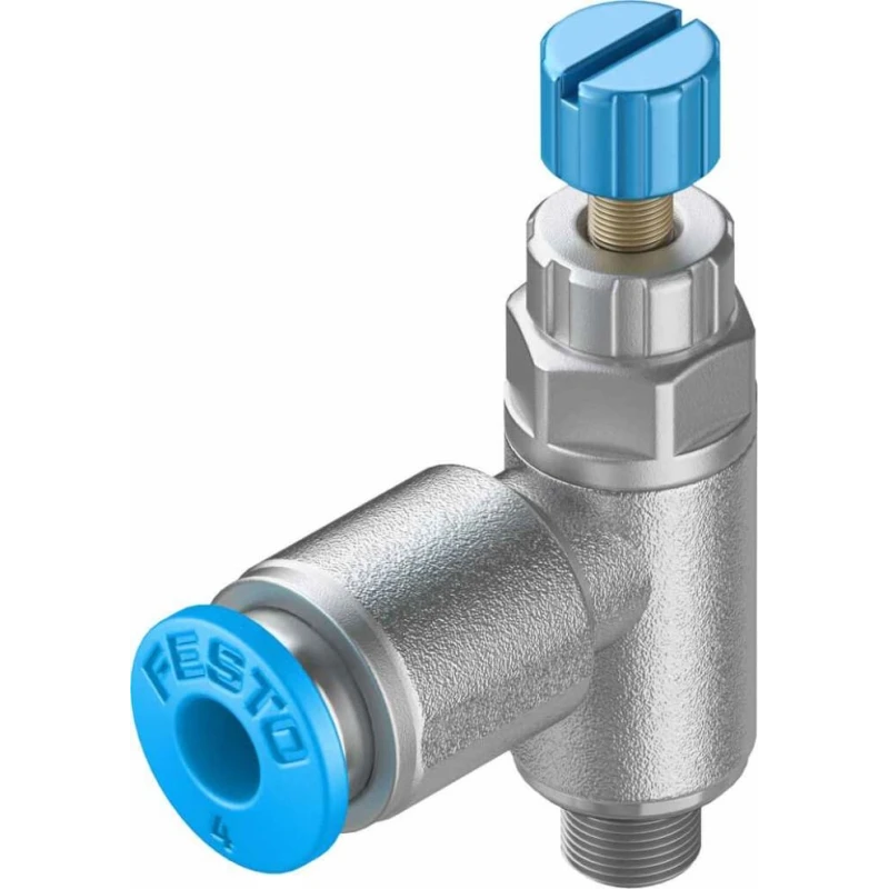 Festo Pneumatic Flow Controller Exhaust Valve GRLA Series, Threaded ISO 1179-1 and ISO 228-1, 1 bar Max GRLA-M5-QS-4-RS-D
