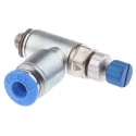 Festo Pneumatic Flow Controller Exhaust Valve GRLA Series, Threaded ISO 1179-1 and ISO 228-1, 1 bar Max GRLA-M5-QS-4-RS-D