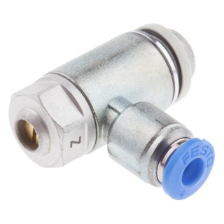 Festo GRLZ Series Flow Controller Flow Regulator 4 mm Tube Inlet Port ISO 1179-1 and ISO 228-1 Threaded GRLZ-1/8-QS-4-D
