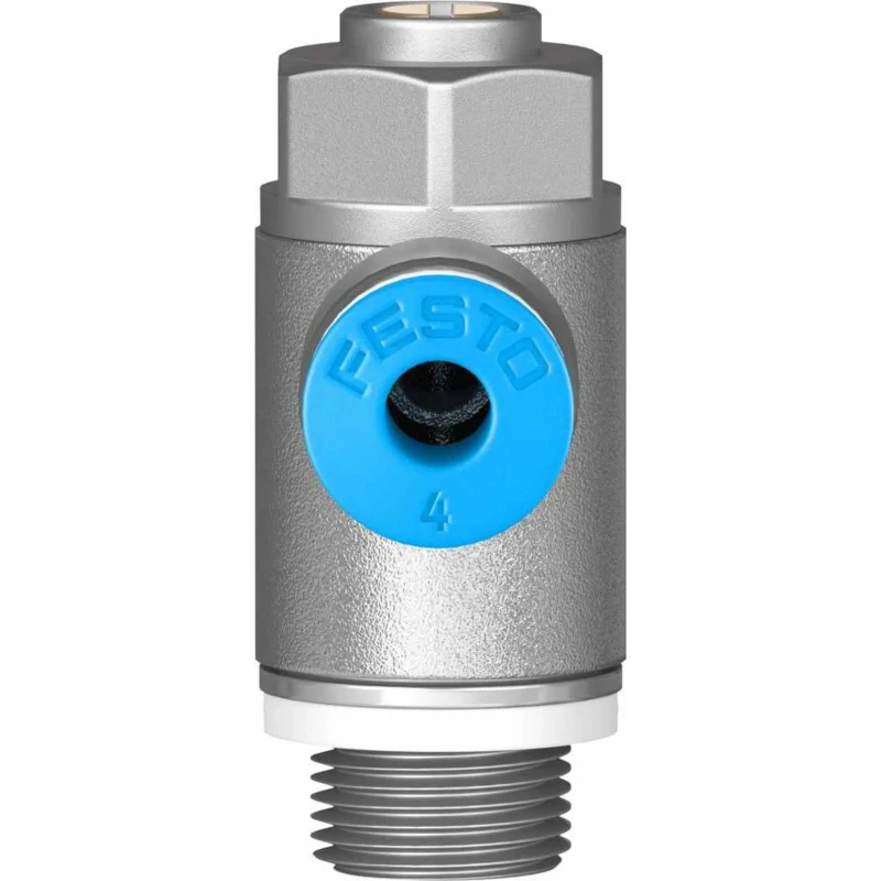 Festo GRLZ Series Flow Controller Flow Regulator 4 mm Tube Inlet Port ISO 1179-1 and ISO 228-1 Threaded GRLZ-1/8-QS-4-D