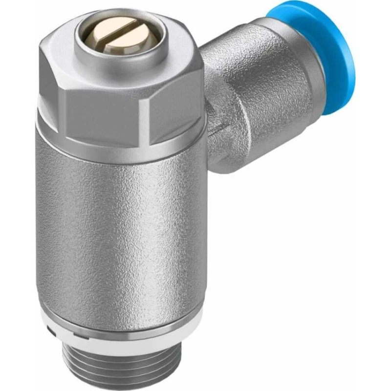 Festo GRLZ Series Flow Controller Flow Regulator 4 mm Tube Inlet Port ISO 1179-1 and ISO 228-1 Threaded GRLZ-1/8-QS-4-D