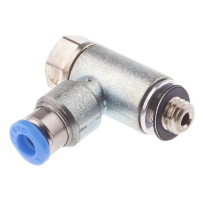 Festo Pneumatic Flow Controller Exhaust Valve GRLA Series Threaded ISO 1179-1 and ISO 228-1 GRLA-M5-QS-3-D