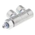 Festo HGL Series Pneumatic Non-Return Check Valve Aluminium, Brass, Zinc Body, 12 Bar Max Pressure, -10°C to 60°C HGL-M5-B