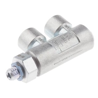 Festo HGL Series Pneumatic Non-Return Check Valve Aluminium, Brass, Zinc Body, 12 Bar Max Pressure, -10°C to 60°C HGL-M5-B