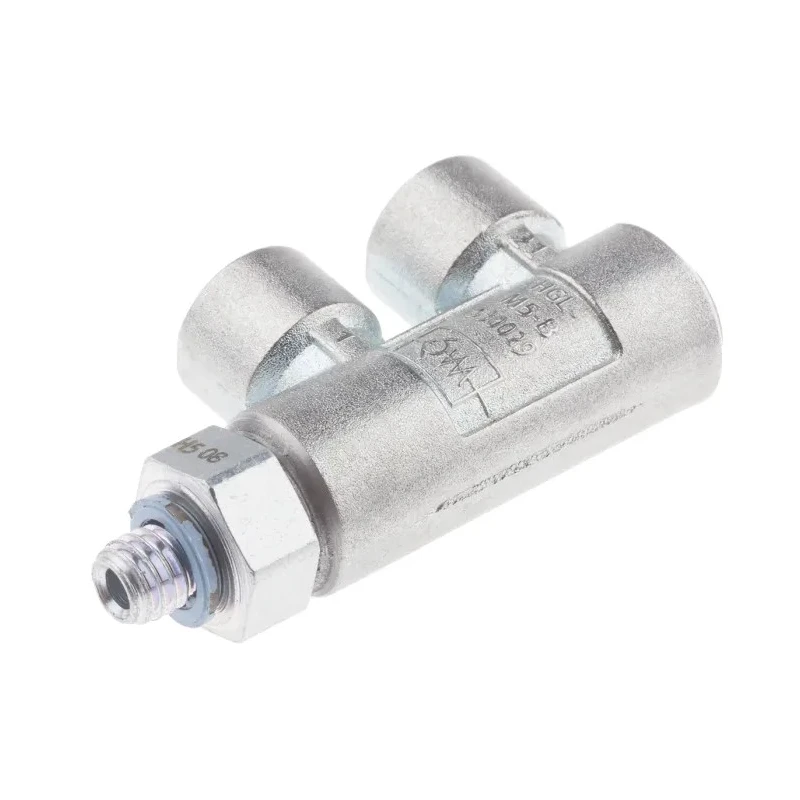 Festo HGL Series Pneumatic Non-Return Check Valve Aluminium, Brass, Zinc Body, 12 Bar Max Pressure, -10°C to 60°C HGL-M5-B