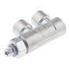 Festo HGL Series Pneumatic Non-Return Check Valve Aluminium, Brass, Zinc Body, 12 Bar Max Pressure, -10°C to 60°C HGL-M5-B