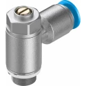 Festo GRLZ Series Flow Regulator 6 mm Tube Inlet Port Threaded Outlet Male GRLZ-1/8-QS-6-D