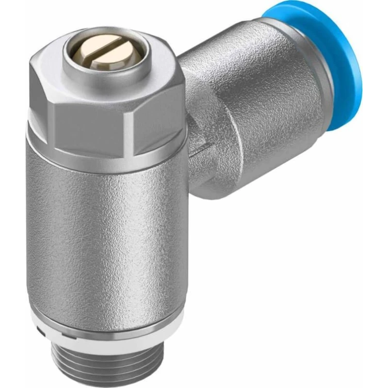 Festo GRLZ Series Flow Regulator 6 mm Tube Inlet Port Threaded Outlet Male GRLZ-1/8-QS-6-D