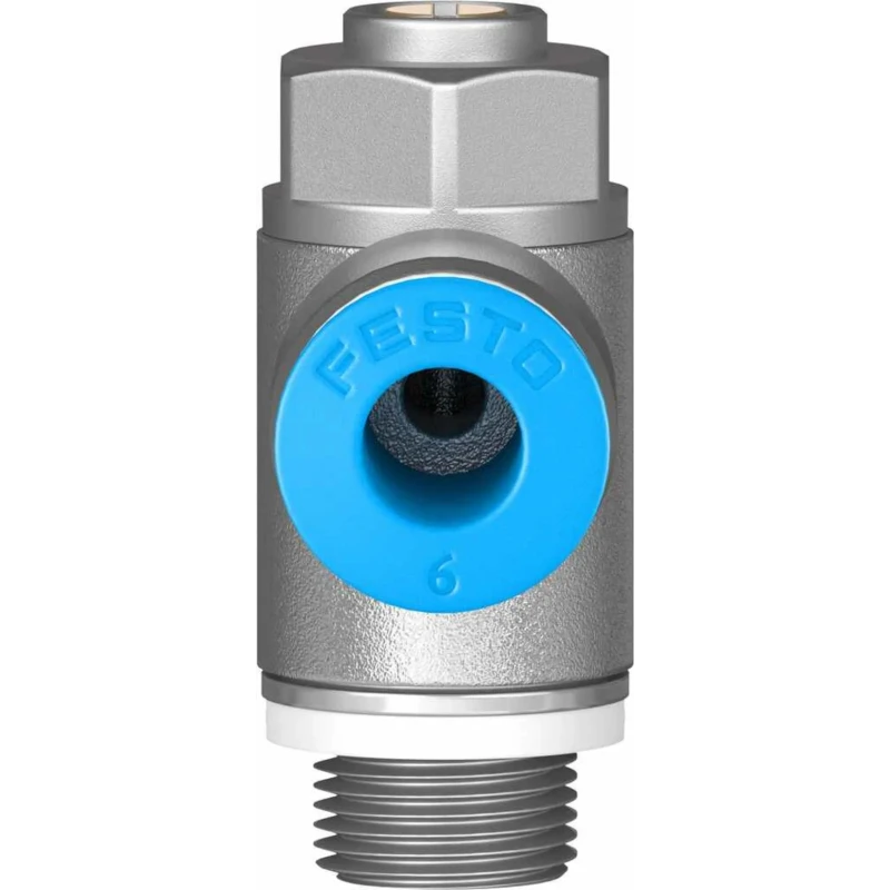 Festo GRLZ Series Flow Regulator 6 mm Tube Inlet Port Threaded Outlet Male GRLZ-1/8-QS-6-D