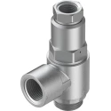 Festo HGL Series Non-Return Check Valve Pneumatic Function Fitting, 10 bar, -10 °C to 60 °C, Anodised Aluminium & HGL-3/8-B